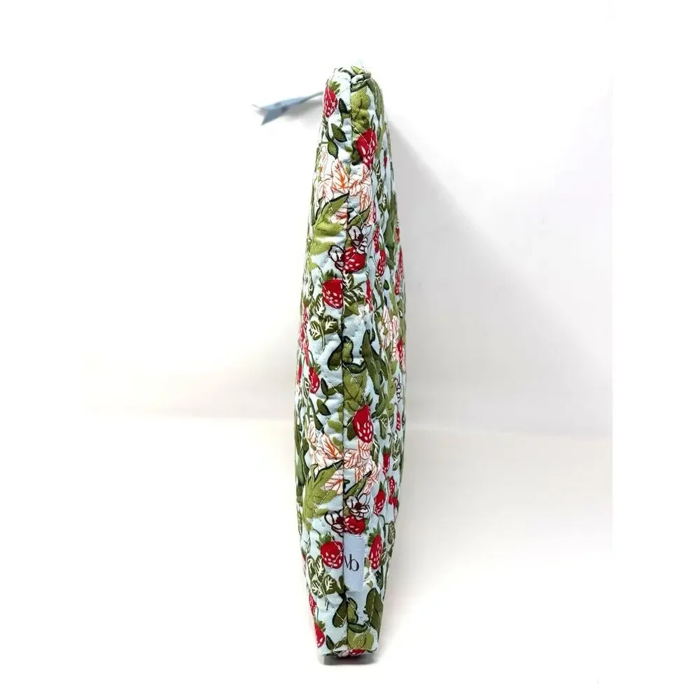Vera Bradley Frogberry Garden Blue Laptop Pouch Cotton Up To 15 in Laptop Frogs